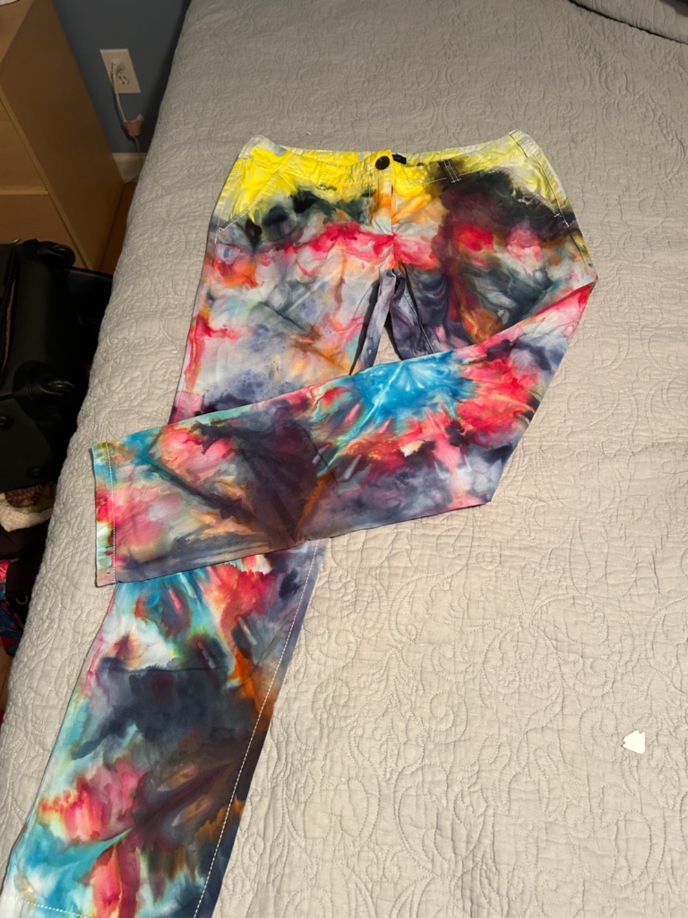 Women's Straight Leg Tie-Dye Multi-Color Pants